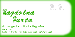 magdolna hurta business card